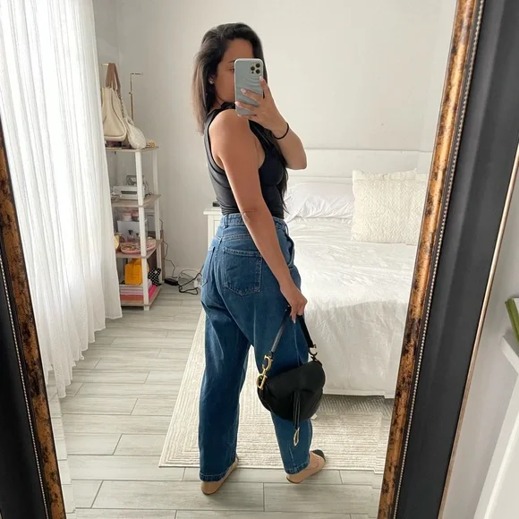 ZARA Blue Boyfriend Jeans - Picture 5 of 9